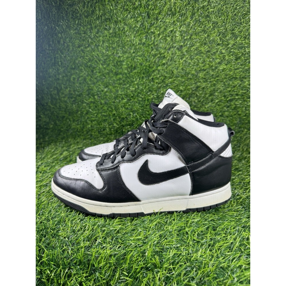 Nike Dunk High Panda Mens Sneakers Black White Size 12 DD1399-105 - Picture 2 of 7